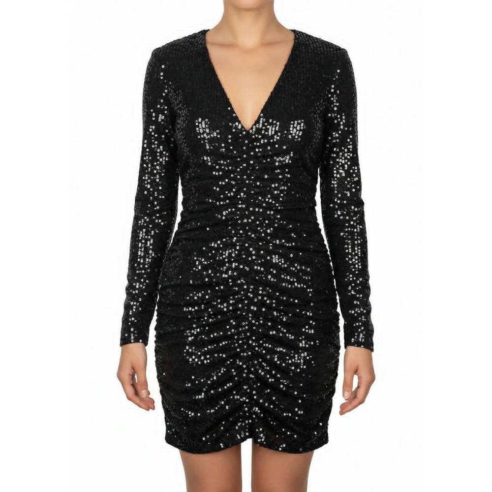 GUESS Cocktail Party Black Sequin Dress Size 4 Dressy & Gorgeous Dress classy